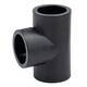 Jinniu Pipe Industry PE Butt Equal Diameter Tee Standard Size Ratio SDR11 Specifications 63mm Black 63mm PE