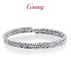 GsunG platinum bracelet for women PT950 shiny bouncy bead elastic bracelet fashionable platinum bracelet for women with laser beads. Priced by gram. Contact before bidding.