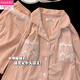 
Modal spring and autumn pajamas for women, long-sleeved pure cotton new pink sweet girl summer loose large-size home clothing 9905 pink [breastless pad] M [Suggested to wear weight 80-100 Jin [Jin equals 0.5 kg]]