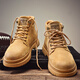 
Western Region Camel Martin Boots Men's Heightening Retro British High-top Working Shoes Men's High-end Medium-top Furniture Men's Shoes Autumn and Winter Yellow 41