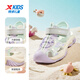 Xtep children's shoes, children's sports and leisure sandals, young children and girls' toe-cap sandals, summer new non-slip beach shoes, moonlight gray/snow purple 28