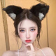 Camellia Peaches, lingerie sexy, renard, masque oculaire, oreilles de chat, bandeau, cloche, anneau de cou, ensemble trois pièces, les couples stimulent le jeu de rôles des rapports sexuels