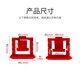 索厉 网口锁 可拆卸网口塞/RJ45端口锁/电脑交换机工控机/工具1把+红色10个/外盖式网口防尘塞/ 20188