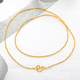 Henglijia gold necklace clavicle chain set chain women's 999 pure gold O-shaped necklace pure gold necklace pendant versatile chain 5.5g 40cm
