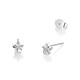 Mengjinyuan PT950 platinum earrings, star shining car flower earrings, birthday gift for girlfriend, about 1.25g