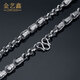 Jin Yixin platinum men's necklace, platinum men's PT950 platinum necklace, elegant, simple and fashionable platinum chain, men's platinum, weighs about 58.37 grams, is about 64cm long and 6mm wide