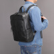 Mochila de malunte para hombres de vaca real para hombres sencillo gran capacidad comercial casual bolsa de computador
