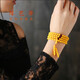 YuanBaDi chicken fat yellow beeswax bracelet 108 pieces old beeswax amber bracelet for men and women 8mm*108 pieces (collectible)