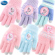 Disney children's gloves winter knitted warm full-finger girls Frozen Princess girl toddler baby five-finger P70186 pink one size fits all / suitable for 5-10 years old