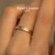SUPERCUSTOMsupercustom super custom wedding ring confession series mercury wedding ring custom ring rice ear gold 18K yellow No. 11-12/single piece