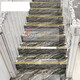XMSJ1.2 metros de ladrillos de escalera de escalera chapada en oro, baldosas deslizantes de mármol, esmalte de alambre de oro de villa, ladrillos de la casa auto-construida, TJ12809K-Vision Gold 1200*470 Arc Glaze, otros