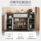 Kenosu tea cabinet, side cabinet, storage cabinet, living room wall storage cabinet, light luxury tea cabinet, storage rack, storage cabinet, meal cabinet, recommended [four doors and one drawer] sky gray 120*30*84