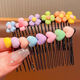 Haiyiduo children's hair comb girls bangs sorting broken hair artifact cartoon hair accessories comb hair fixer summer hairpin for women candy color comb 5 pieces