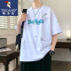 Woodpecker Casual Short Sleeve T-Shirt Herren Sommer Dünner atmungsaktiv