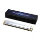
Tongbao (TOMBO) harmonica 6624S collection copper grid 24-hole polyphonic harmonica C tune beginners professional playing harmonica 24-hole polyphonica A tune