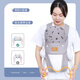 Jingmengyuan baby holding artifact liberates two hands newborn baby strap baby horizontal front hug style simple multifunctional and lightweight Monet gray printed head protection