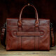 Slow Time Business Genuine Leather Briefcase Trendy Men's Leather Bag Horizontal Shoulder Bag Computer Bag First Layer Cowhide Handbag Document Bag Light Brown Briefcase