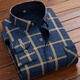 Camisa cálida de hombres modales con camisa de manga larga a cuadros de terciopelo tendencia informal de mediana edad y ancianos padre padre HB677 (con estilo de terciopelo) 4xl adecuado para 180 Jin [Jin equivale a 0.5 kg]-200 Jin [Jin equivale a 0.5 kg]