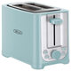 BELLA 2-Slice Toaster - Auto Shut-Off Extra-Wide Trough Removable Crumb Tray Cancel/Defrost/Reheat - Light Green
