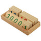 CANSMARTER Montessori Montessori Enseñanza SIDA Educación temprana Juguetes Entrenamiento de Movimiento Fino para 1-2 años Tarjetas de número de madera para niños 1-3000 Tarjetas de madera (pequeña)