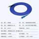 Youpulian Telecom-grade armored single-mode fiber optic jumper Sc-LC-FC-ST steel ring armor line Engineering special tail fiber extension cable anti-rat bite flame retardant Armored single-mode single-core SC-ST 20 meters