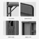 Brother Sheng folding bed single double folding bed soft support rental house household hard board office nap simple portable elegant gray 120cm wide [soft support + thickened frame]