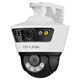 TP-Link-Überwachungskamera Home-Nutzung, hochauflösende drahtlose wasserdichte Polomaschine, mobile App Remote-Hausbesichtigung, Vollfarbinfrarot-Nachtsicht 360-Grad Panoramic Rotary Gimbal Version Monitor [Dual Lens | Dual -Bildschirm] 8 Millionen Standardversion 32 GB Speicherkarte [kostenloses Upgrade auf 64 GB Karte]