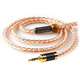 
Xiaofan Headphone upgrade cable Sennheiser ie80s balance cable mmcx se535 846 im03 Platinum copper silver black 3.5mm plug/1.1m