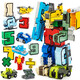 New Le New Letter Transformation Toy Dinosaurier Kombination Jungen Kinder Digital Roboter 6 Jahre Generation King Kong Team 2805 (1-5) +2 Symbolentwicklung (Geschenkbox)