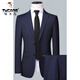 Woodpecker Suit Men's Solid Color Business Casual Suit Professional Formal Men's Suit Two-piece Groom Wedding Dress 801 Gray S/160/Pants 30 Recommended Weight 90-100Jin Jin is equal to 0.5 kg