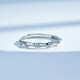 Mengjinyuan PT950 platinum ring, platinum bamboo open ring, birthday gift for girlfriend, about 2.05g-live mouth
