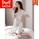 Catman (MIIOW) Light Luxury High Gray New Silk Cool Sorth-Selled Slightved Gooding para 2024 para mujeres delgadas de verano Summer de alta gama de alta gama MD9926 L (peso recomendado 105-115 Jin [Jin equivale a 0.5 kg])