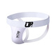 Fashionable and personalized sexy men's sexy underwear men's thong breathable cotton letter belt elastic back hollow double thong underwear white M