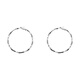 Youfang simple hoop plain hoop earrings for women niche design cold style ear hoop earrings 2025 new trendy silver pair