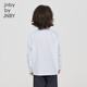 
jnby by JNBY Jiangnan cloth children's clothing autumn long sleeve cotton shirt cute concert pattern boys and girls children 1N7212640 983 blue black strips/grid 130 cm