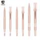 German imported electric pick chisel head electric pick pick tip chisel flat chisel drill bit 65 pick head electric hammer electric pick head self-sharpening hexagonal large electric hammer pick slotting shovel electric hammer drill bit electric pick special pick hexagonal handle rose gold 17X280 sharp chisel