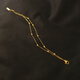 Olevo small golden bean double-layer bracelet for women 18K gold retro with simple new design high-end light luxury niche hand jewelry 18K gold