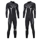 Zailu null wetsuit one-piece men's 3mm warm elastic wear-resistant wet suit cold-proof wetsuit winter swimming swimsuit black XS
