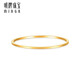 Ming brand jewelry pure gold tattoo ring simple single wear stackable solid ring gift ring for women AFM0232 labor cost 75 pure gold ring size 16 about 0.64 grams