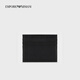 EMPORIO ARMANI/Armani official flagship gift men's cow leather pebbled multi-card slot card holder ID storage bag 80001-black