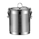 Shuangjunma Stainless Steel Brine Cage Pot for Stewing Soup and Boiling Meat Seasoning Pack Spice Box Filter Leaky Barrel Large Material Cage Brine Basket 12