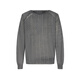 Sketch Neil Barrett co-branded Sketch autumn and winter new casual loose sweater round neck long-sleeved mesh top 001 black L