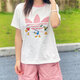 
Adidas 3D short-sleeved T-shirt women's 2025 summer new Disney joint sports casual wear round neck top JP1428 white M