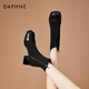 Daphne short boots for women 2025 new autumn and winter French high-heeled slim boots with temperament and versatile Martin boots for women black 37