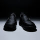 Feilixidi canvas shoes lightweight men's shoes thick sole comfortable one-foot loafers black cloth shoes men's black upgraded version 41