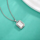 Yuan Shengfu's new PT950 fashionable honeycomb square brand platinum pendant, sparkling platinum pendant, versatile style, 4.69 grams