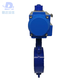 Valve de papillon pneumatique 304 en acier inoxydable doublure à haute température acide à haute température et alcali vanne à papillon D671x-16p 304 Plaque de soupape DN100