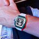 Bugatti (BONEST GATTI) Phantom Series German Hollow Men's Watch Barrel Automatic Mechanical Watch Valentine's Day Birthday Gift BG9904-A1 Dark Green