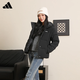 Adidas 550 Puff Commuting Windproof Warm Duck Down Down Jacket Women's Winter Hooded L Size