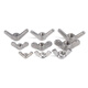 Jinggong 304 stainless steel claw nut, butterfly nut, butterfly hand nut, Yuanbao nut M6 (Yuanbao/5 pieces)